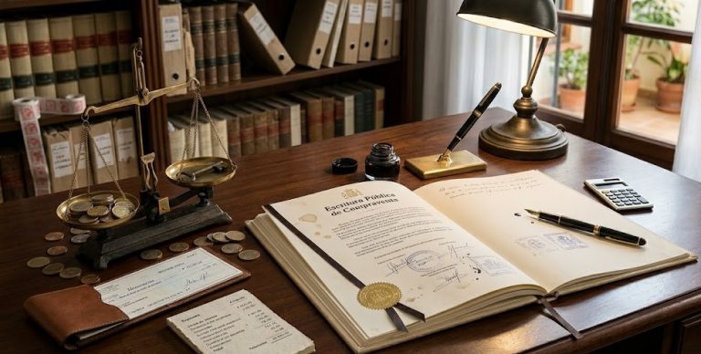 Honorarios del notario al comprar casa en España
